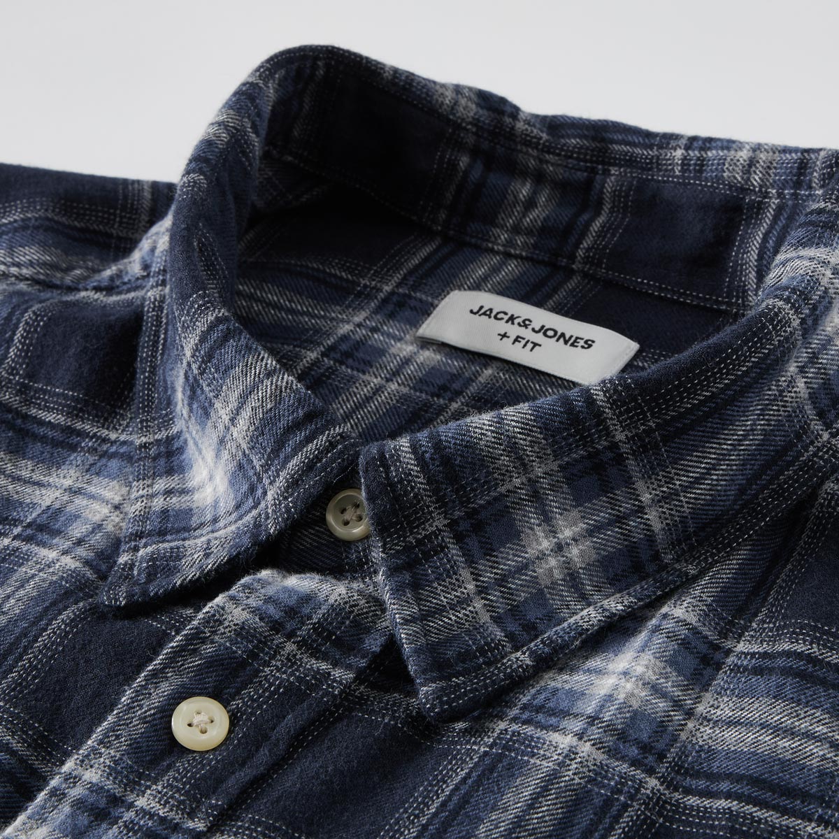 Jack&Jones Kariertes Flanellhemd blau