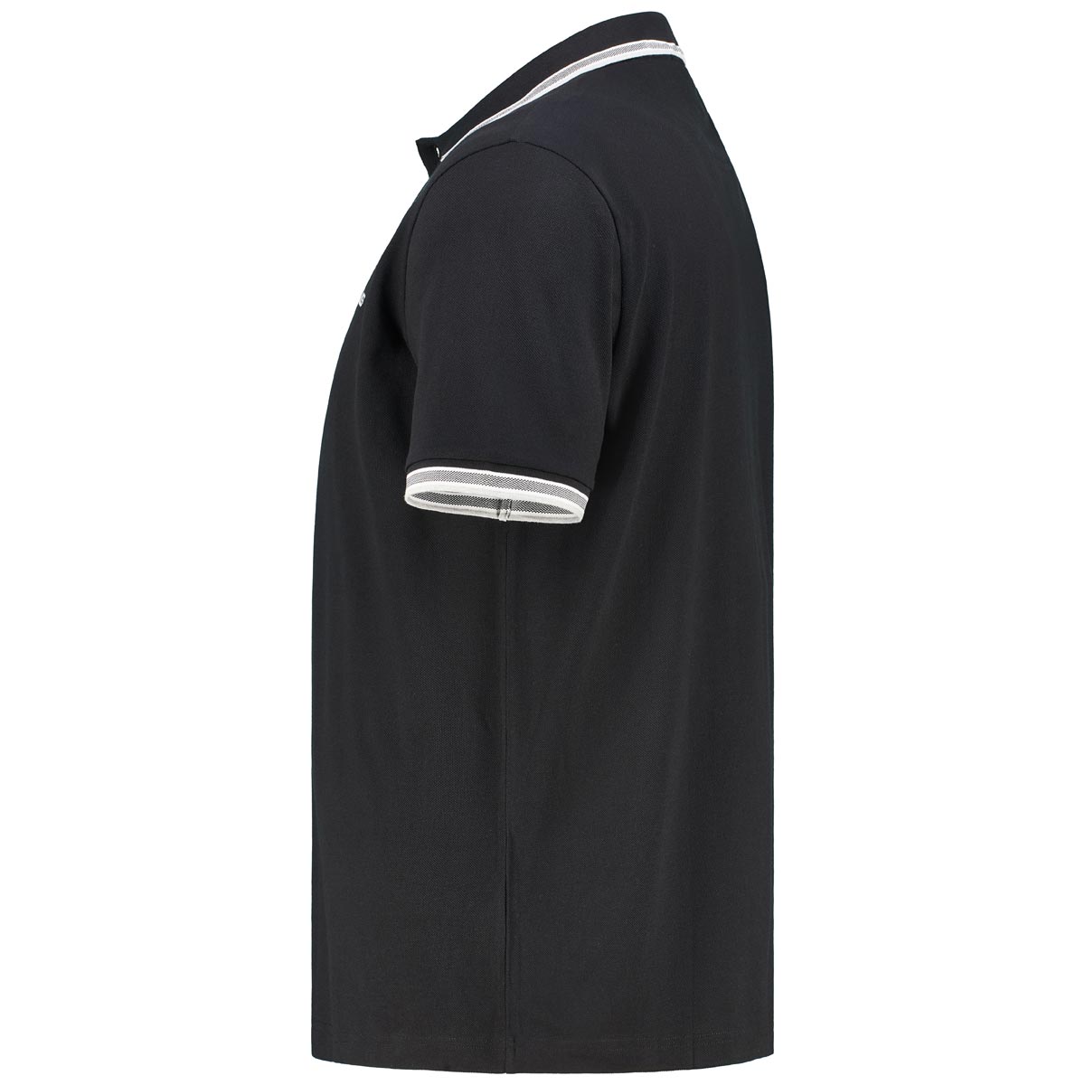 BOSS Poloshirt mit Kontrastdetails schwarz