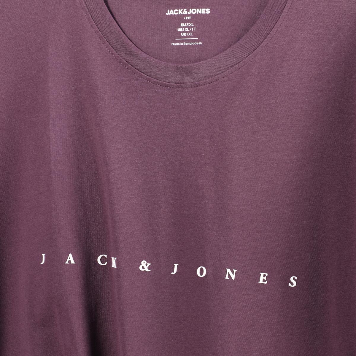Jack&Jones T-Shirt mit Label-Print lila