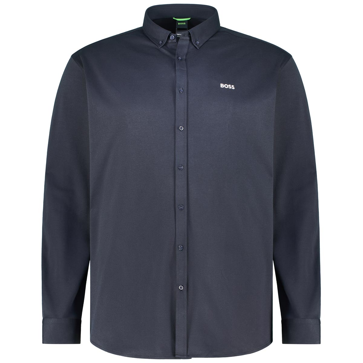 BOSS Freizeithemd aus "Dynamic Jersey" Farbe dunkelblau Größe: 6XL günstig online kaufen