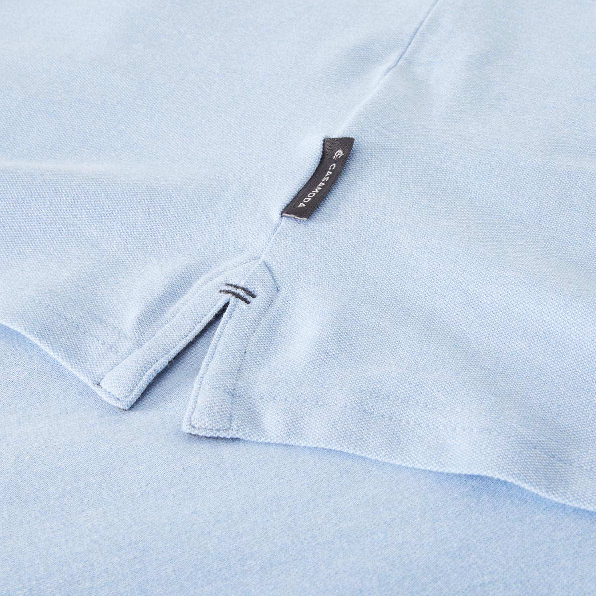 CASA MODA Poloshirt mit Elasthan blau