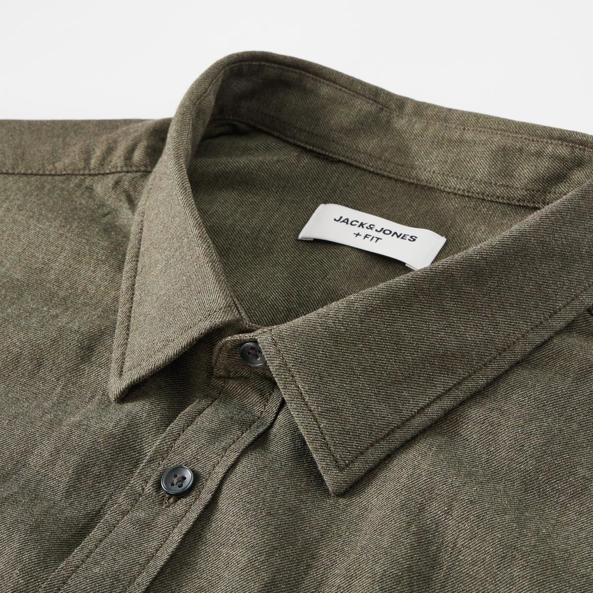 Jack&Jones Freizeithemd mit Biobaumwolle oliv