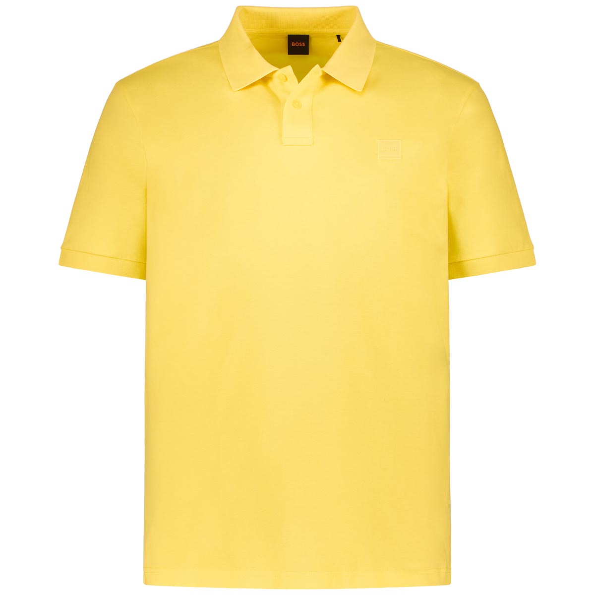 BOSS Poloshirt mit Biobaumwolle Farbe gelb Größe: 3XL günstig online kaufen