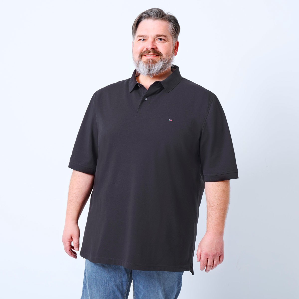 Tommy Hilfiger Poloshirt mit Elasthan schwarz