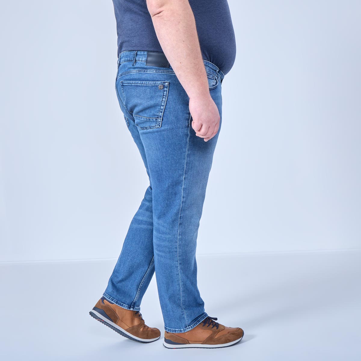 BOSS Stretch-Jeans "Re.Maine", Regular Fit mittelblau