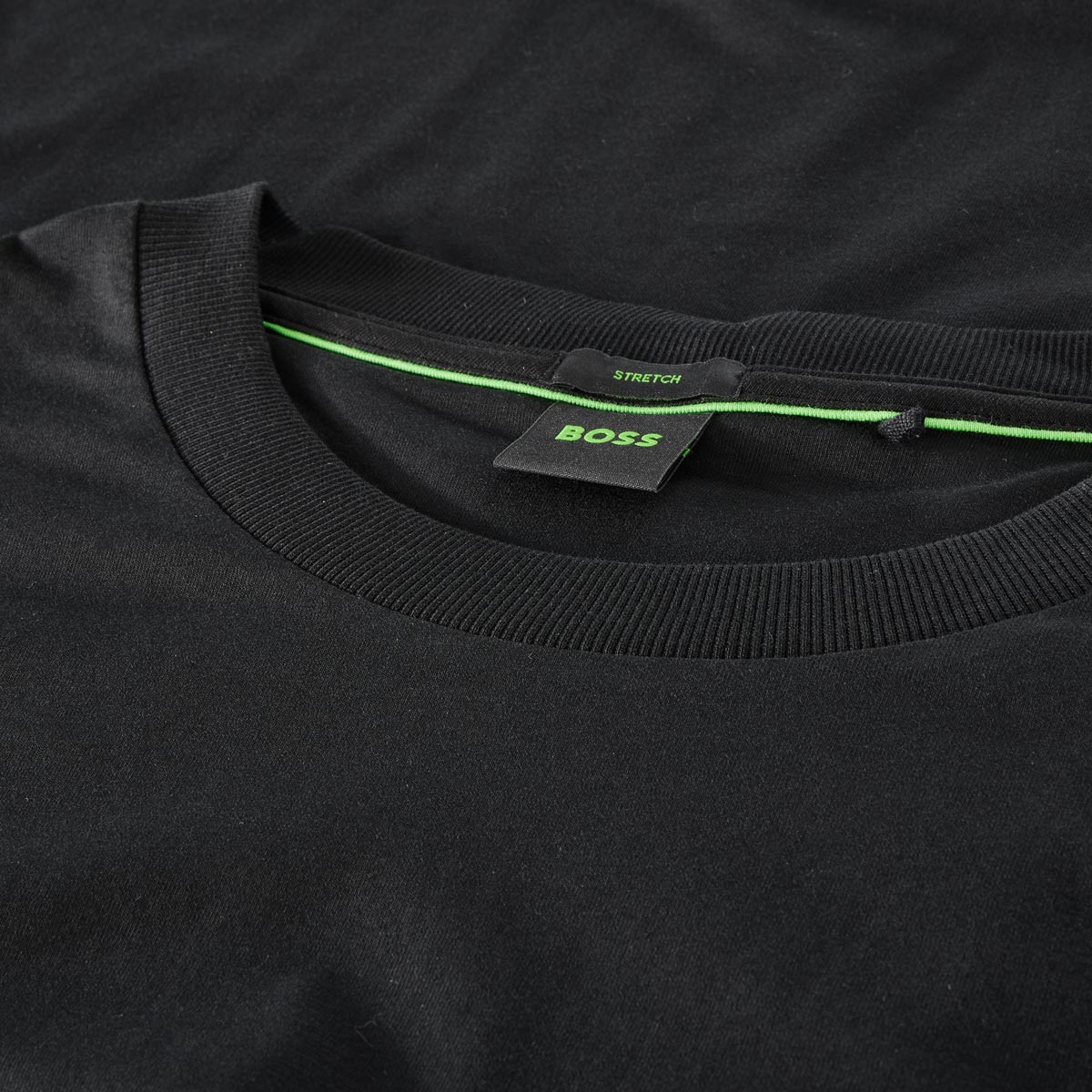 BOSS T-Shirt mit Elasthan schwarz