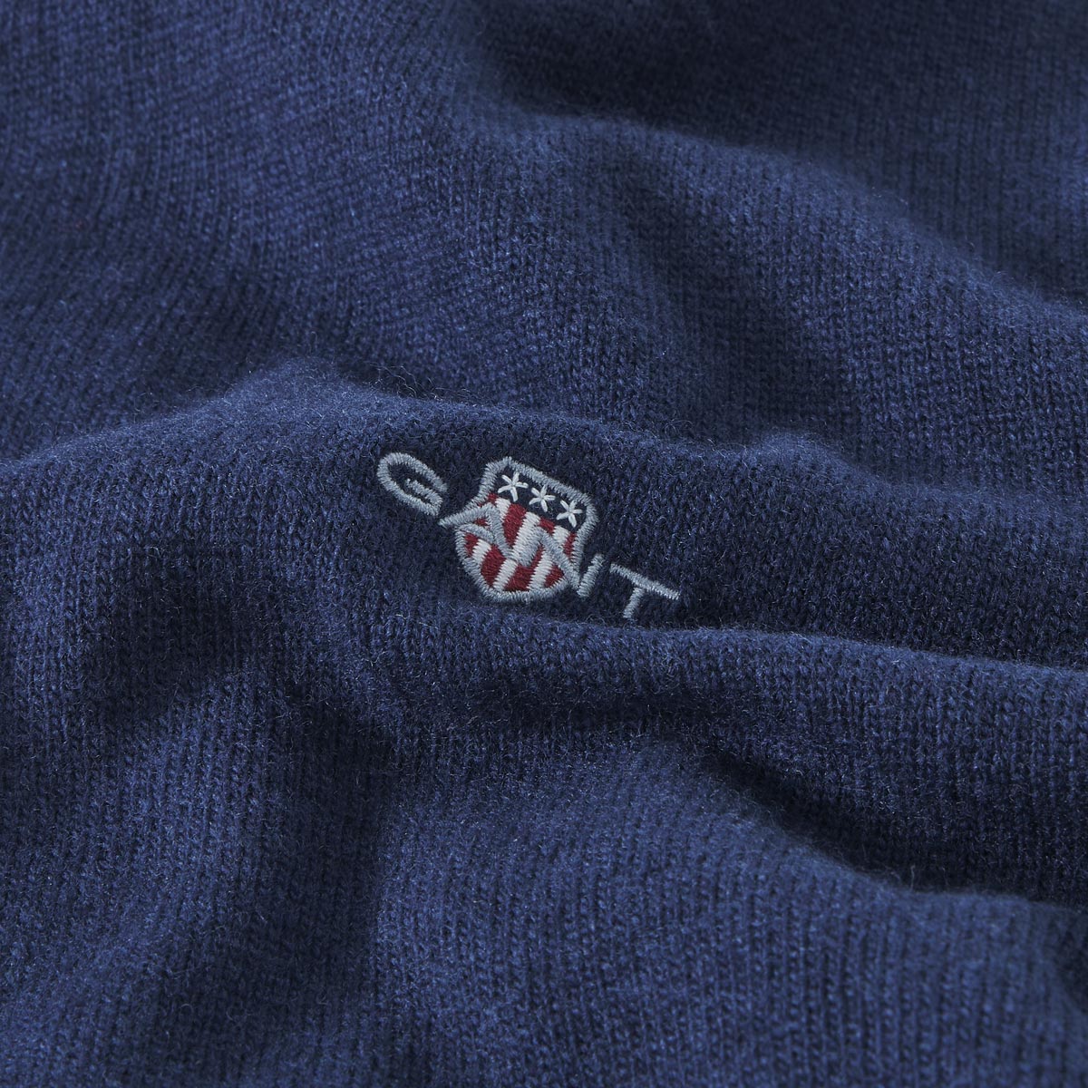 Gant Feinstrickjacke mit Lammwolle marine