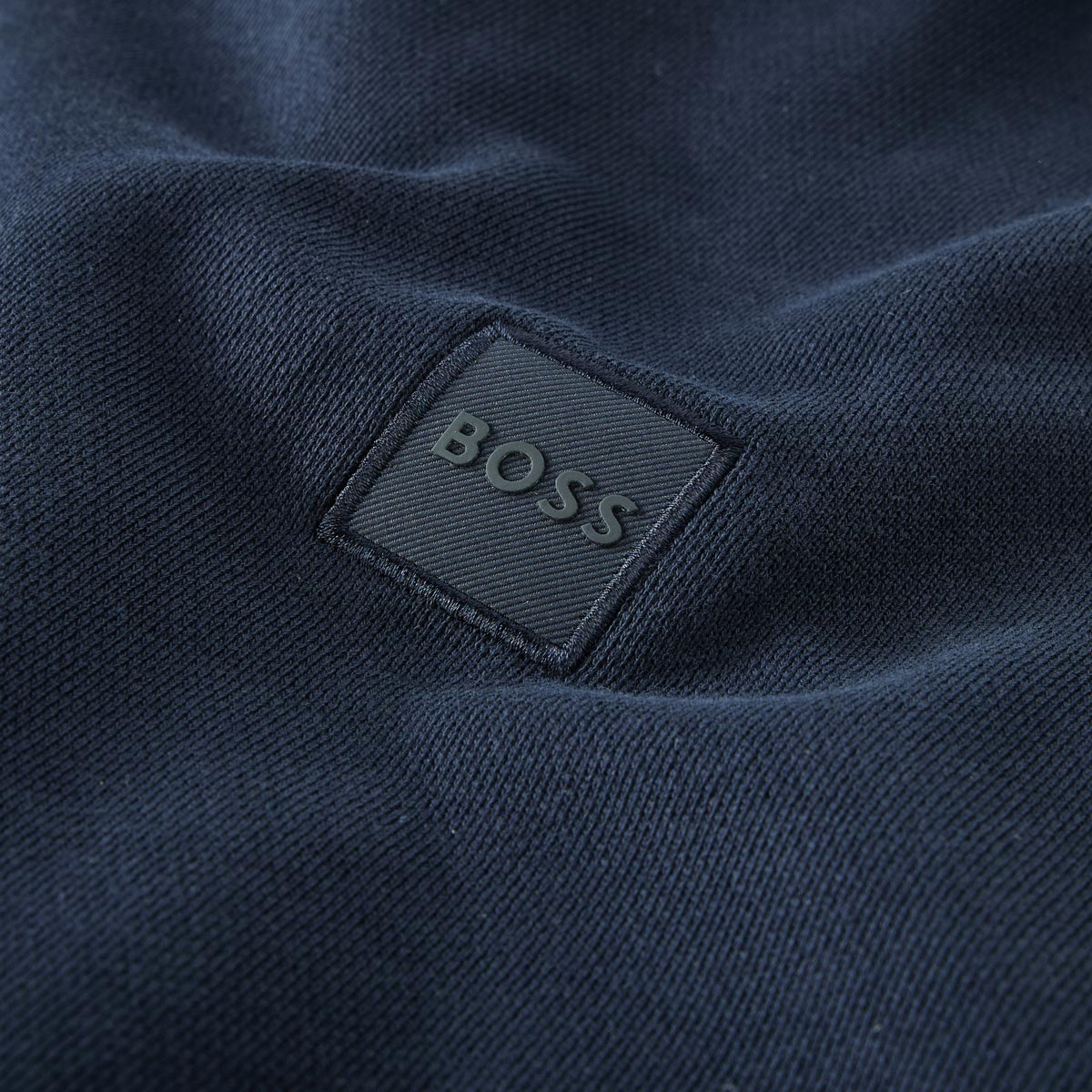 BOSS Hoodie aus Biobaumwolle dunkelblau