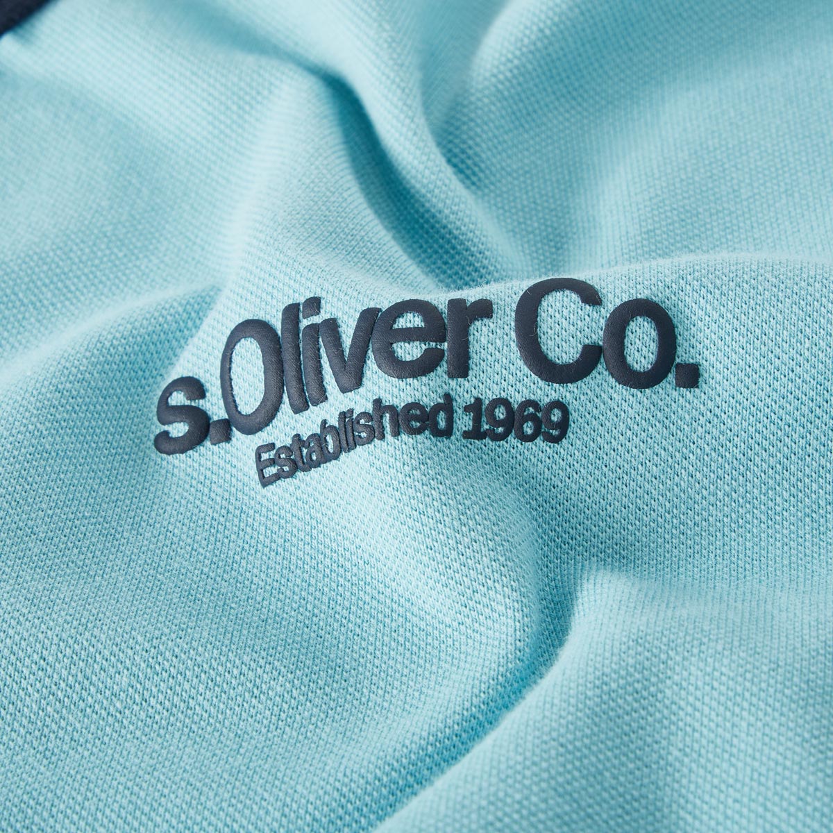 s.Oliver Poloshirt mit Elasthan karibikblau