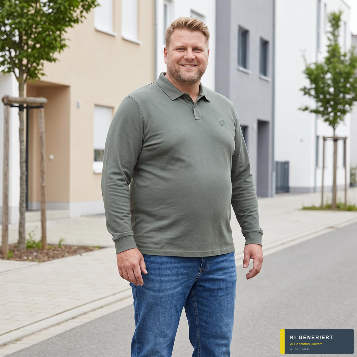 BOSS Poloshirt mit Elasthan grün
