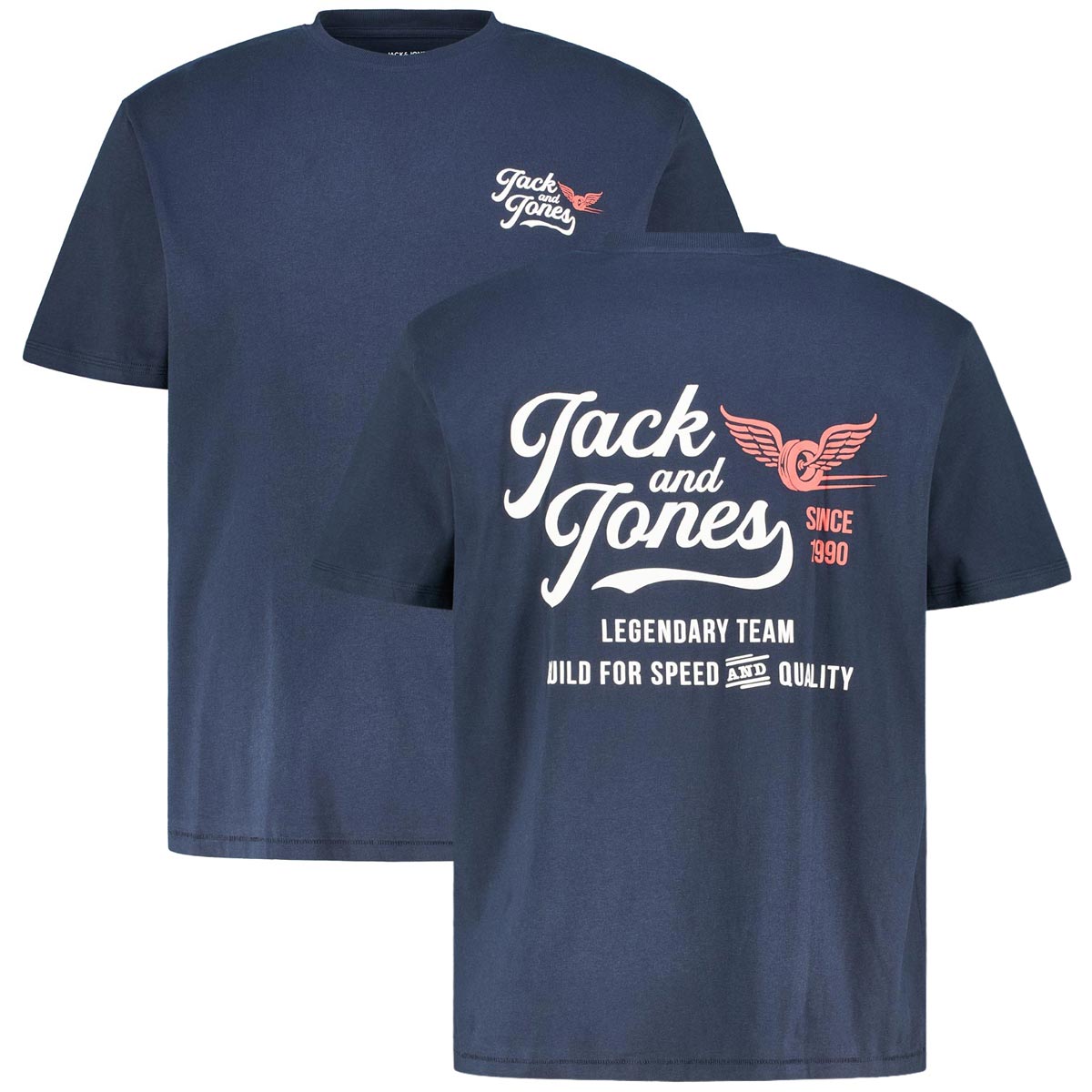 T-Shirt mit Print auf Vorder- und Rückseite