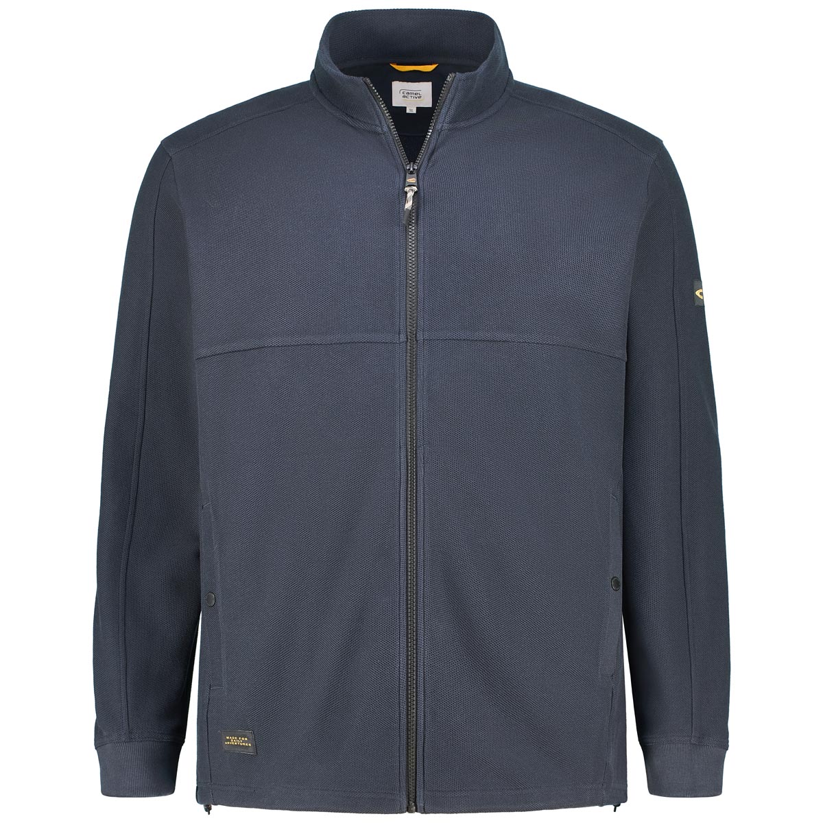 camel active Sweatjacke aus Baumwolle Farbe dunkelblau Größe: 5XL günstig online kaufen