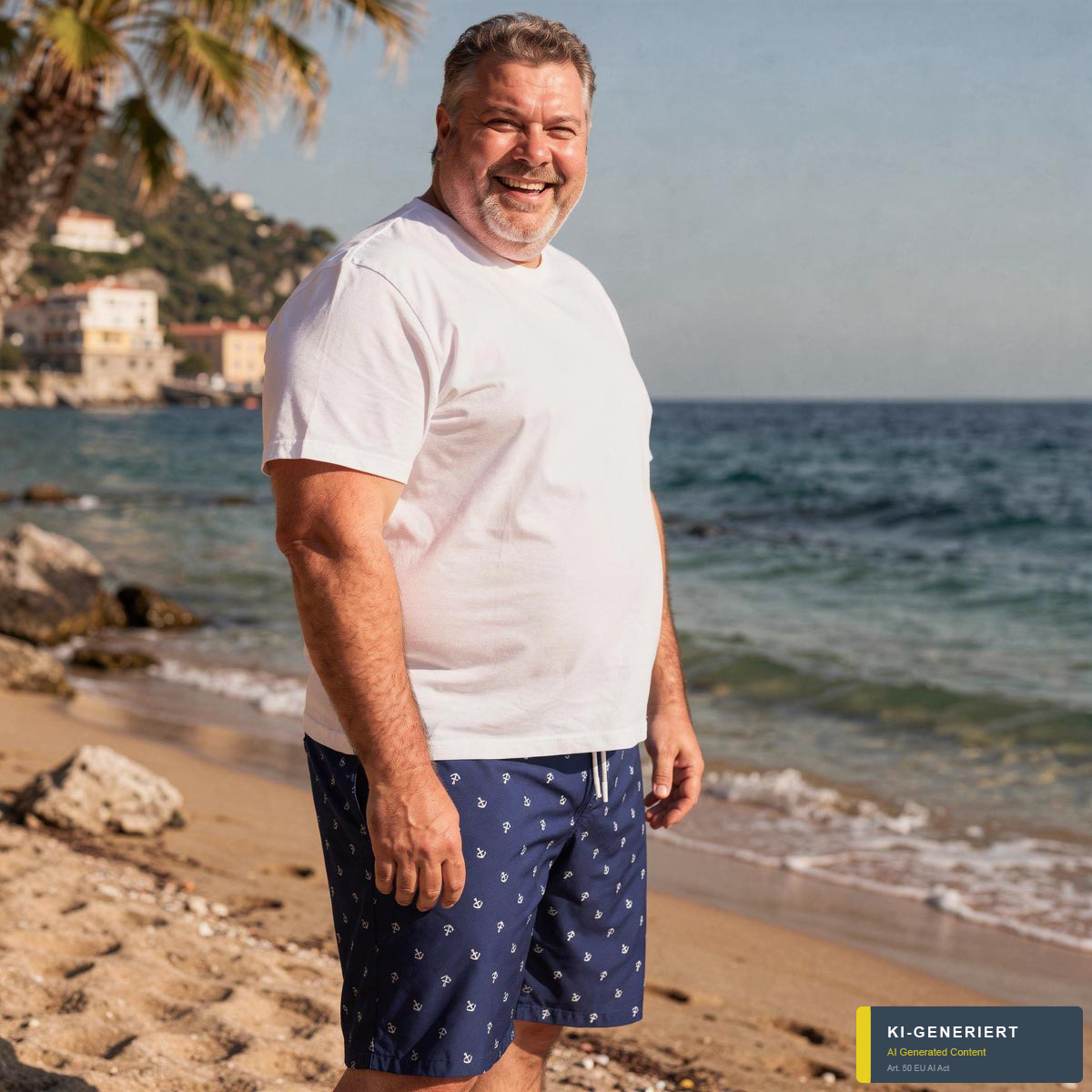 Ceceba Badeshort mit Taschen blau