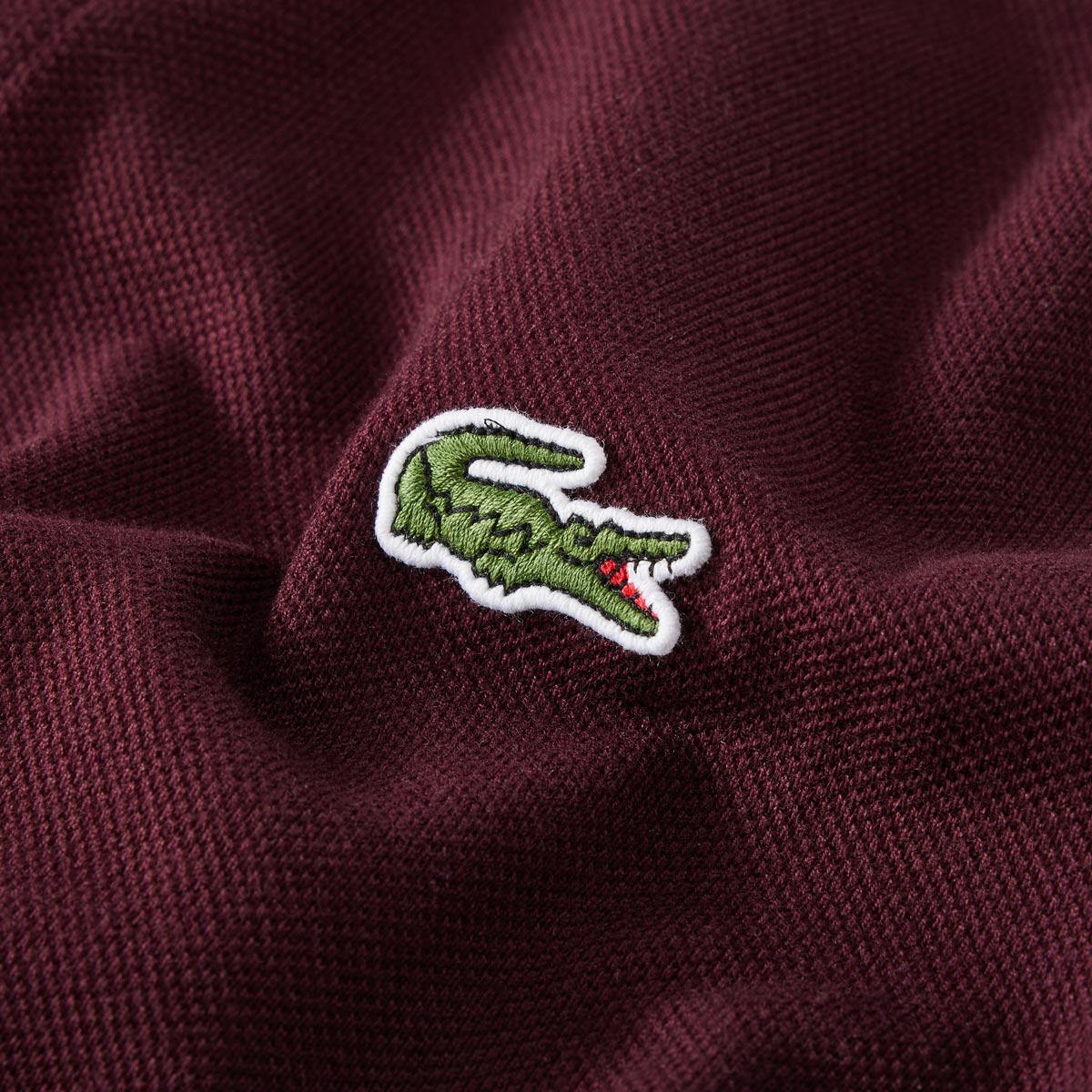 LACOSTE Poloshirt aus Baumwoll-Piqué dunkelrot
