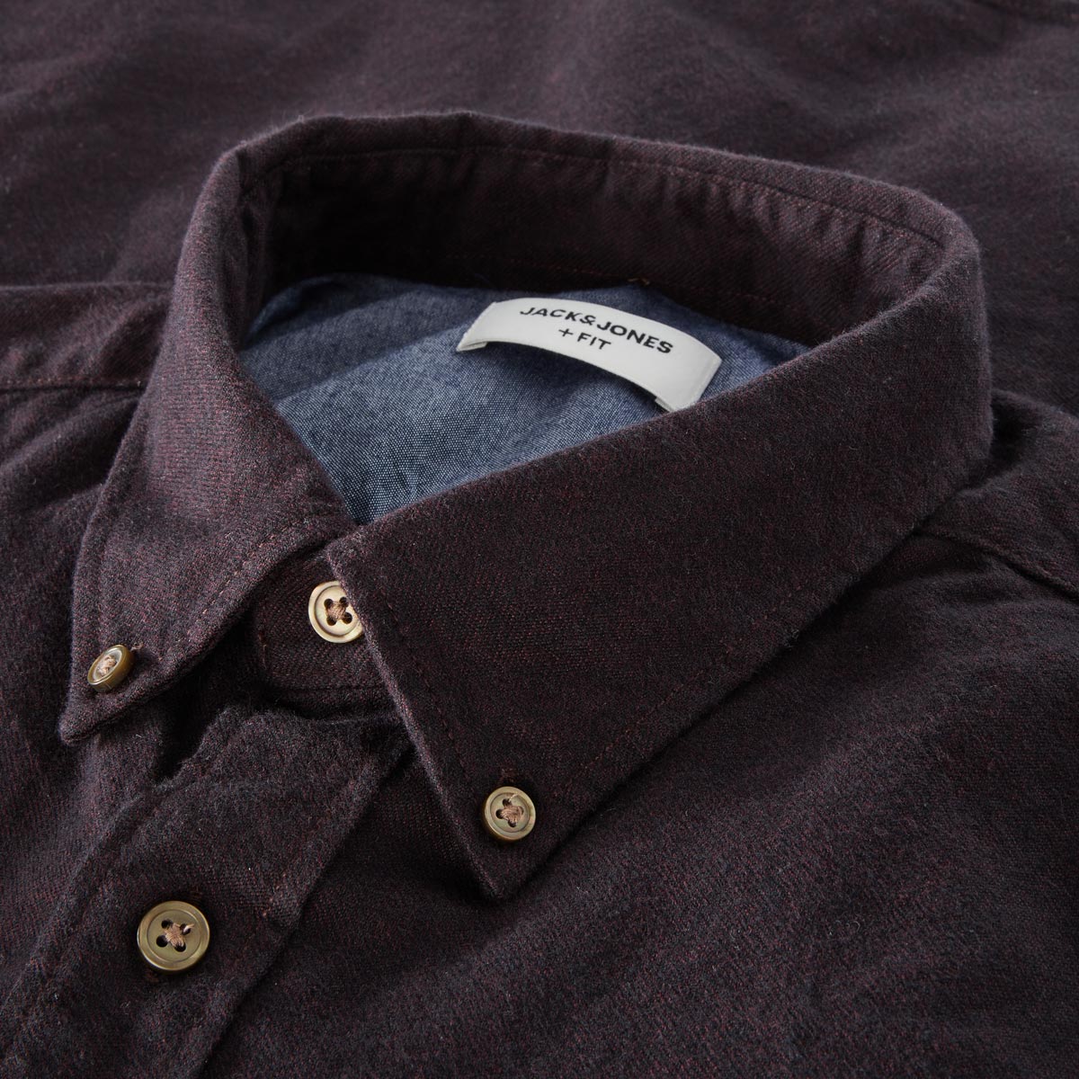 Jack&Jones Flanellhemd braun