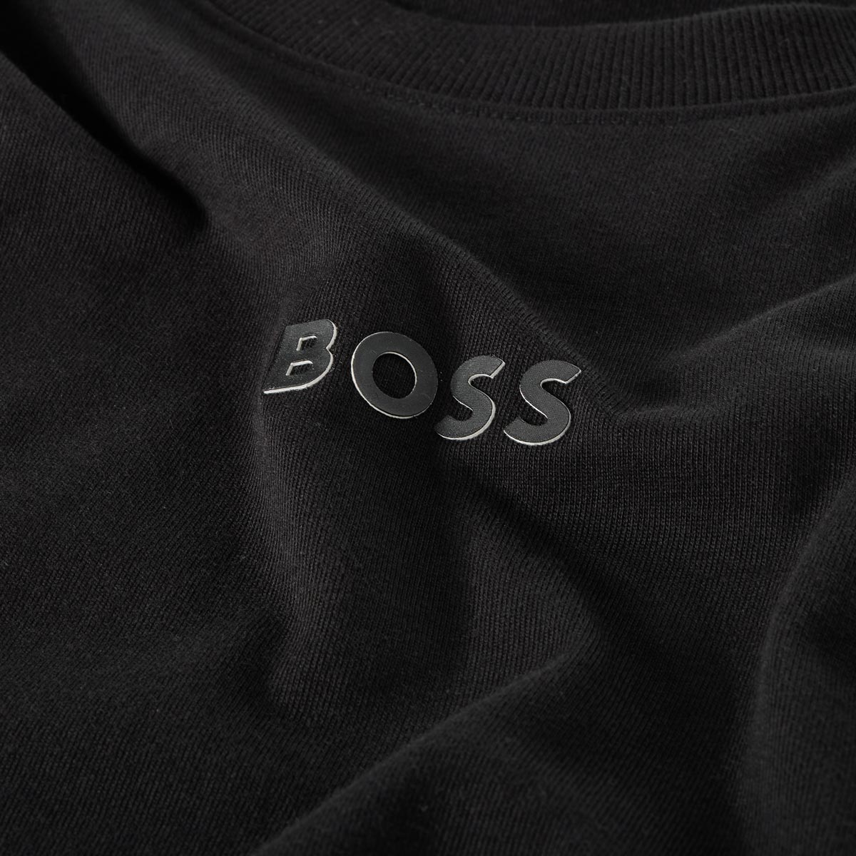 BOSS T-Shirt aus Baumwolle schwarz