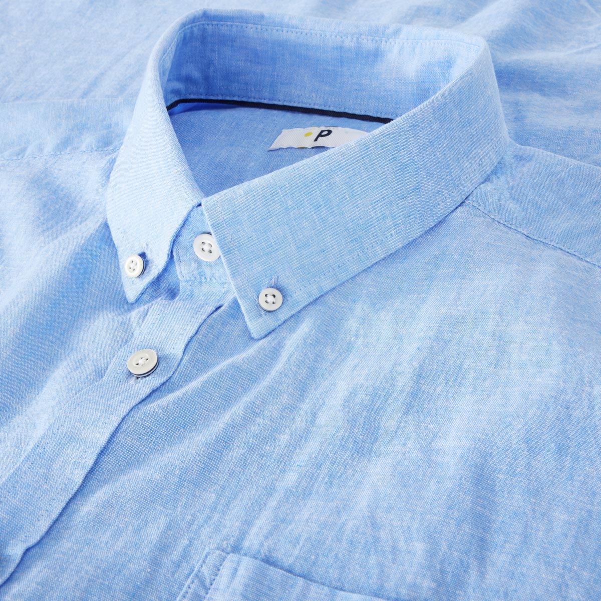 Pfundskerl Freizeithemd aus Leinen hellblau
