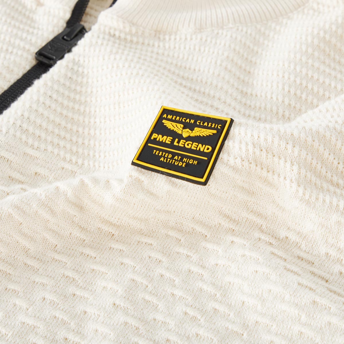 PME LEGEND Troyer aus Baumwolle weiß