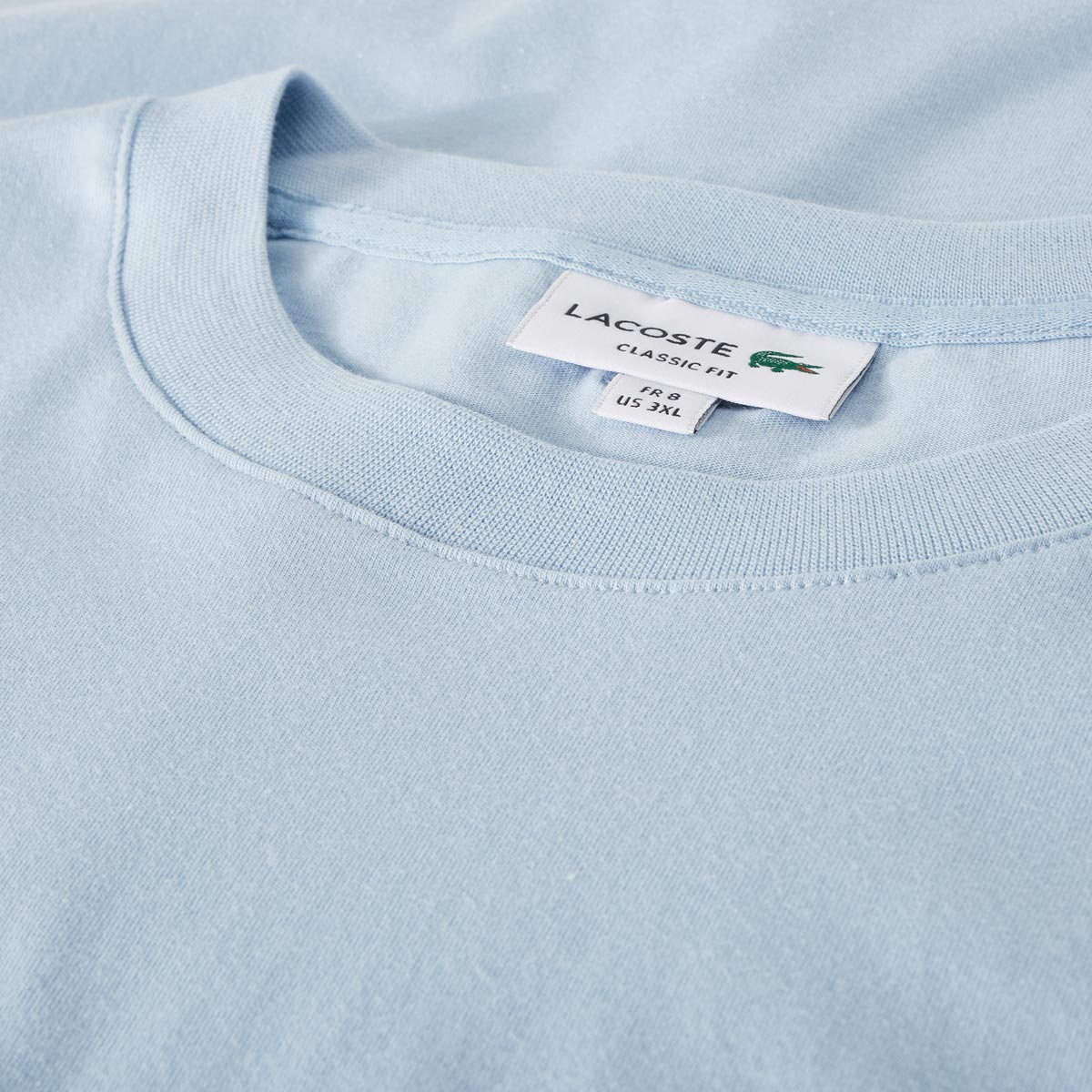 LACOSTE T-Shirt aus Biobaumwolle hellblau