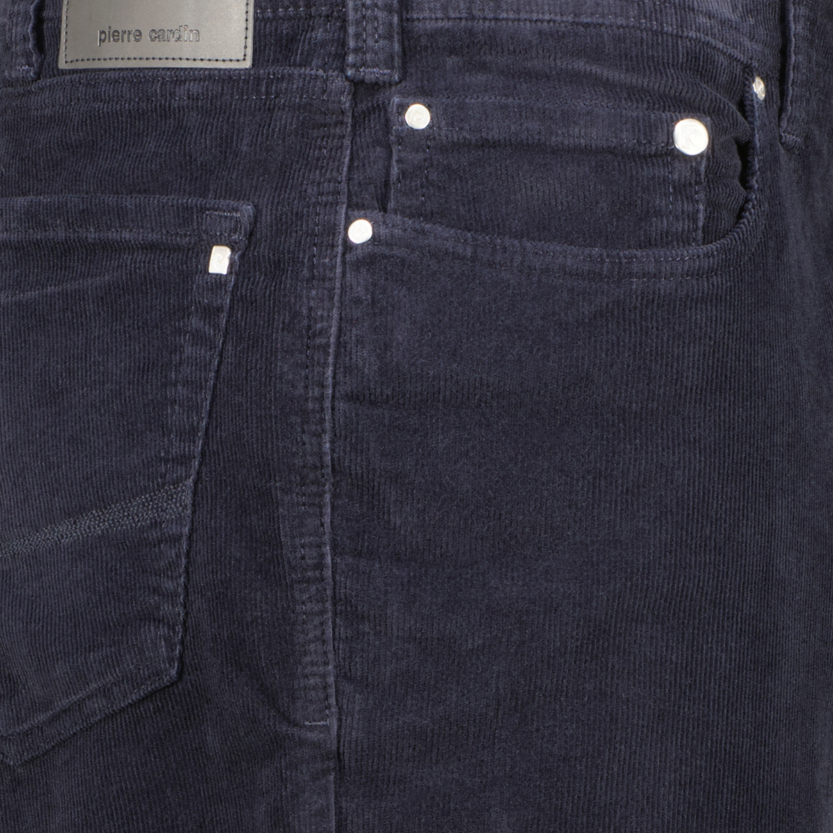 Pierre Cardin Cordhose "Lyon" mit Stretch, Slim Fit dunkelblau