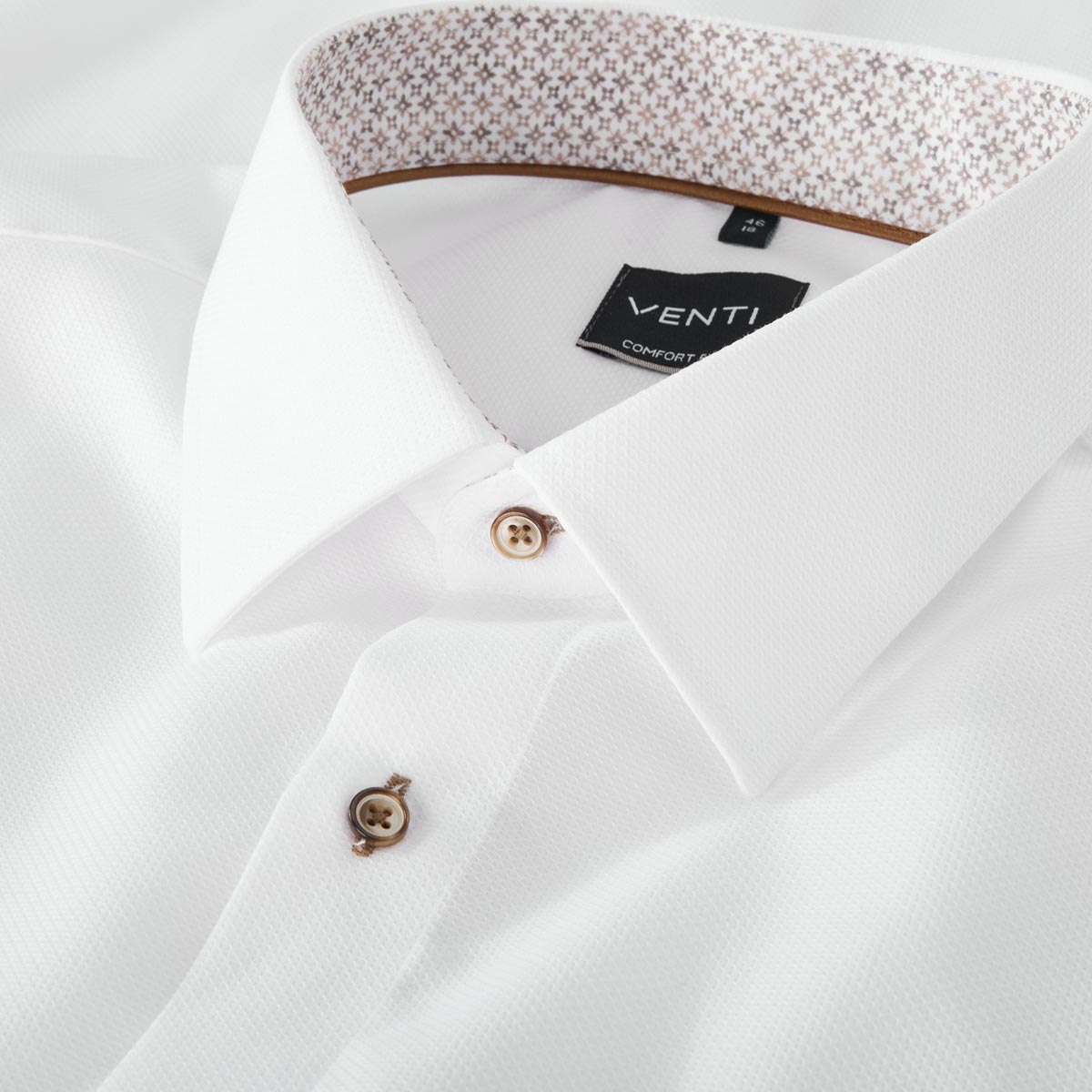 VENTI Businesshemd aus Baumwolle weiß