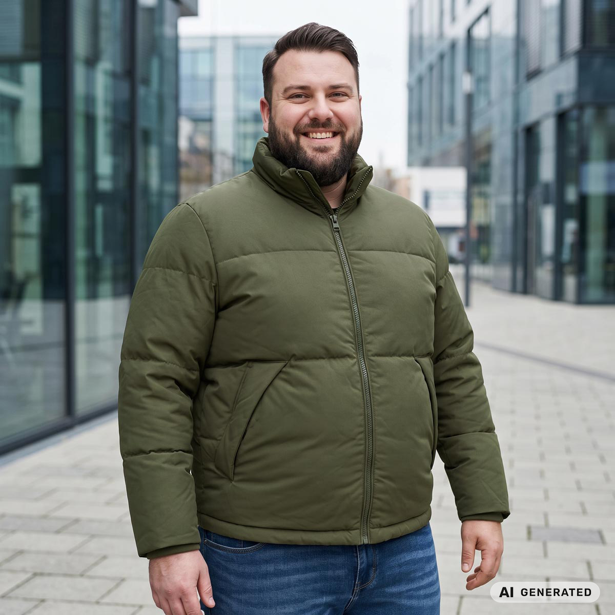 Jack&Jones Steppjacke, wind- und wasserabweisend oliv
