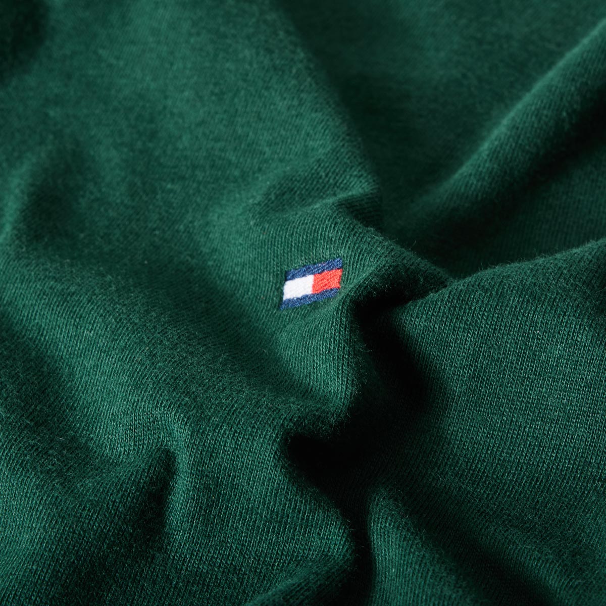 Tommy Hilfiger T-Shirt aus Baumwolle dunkelgrün