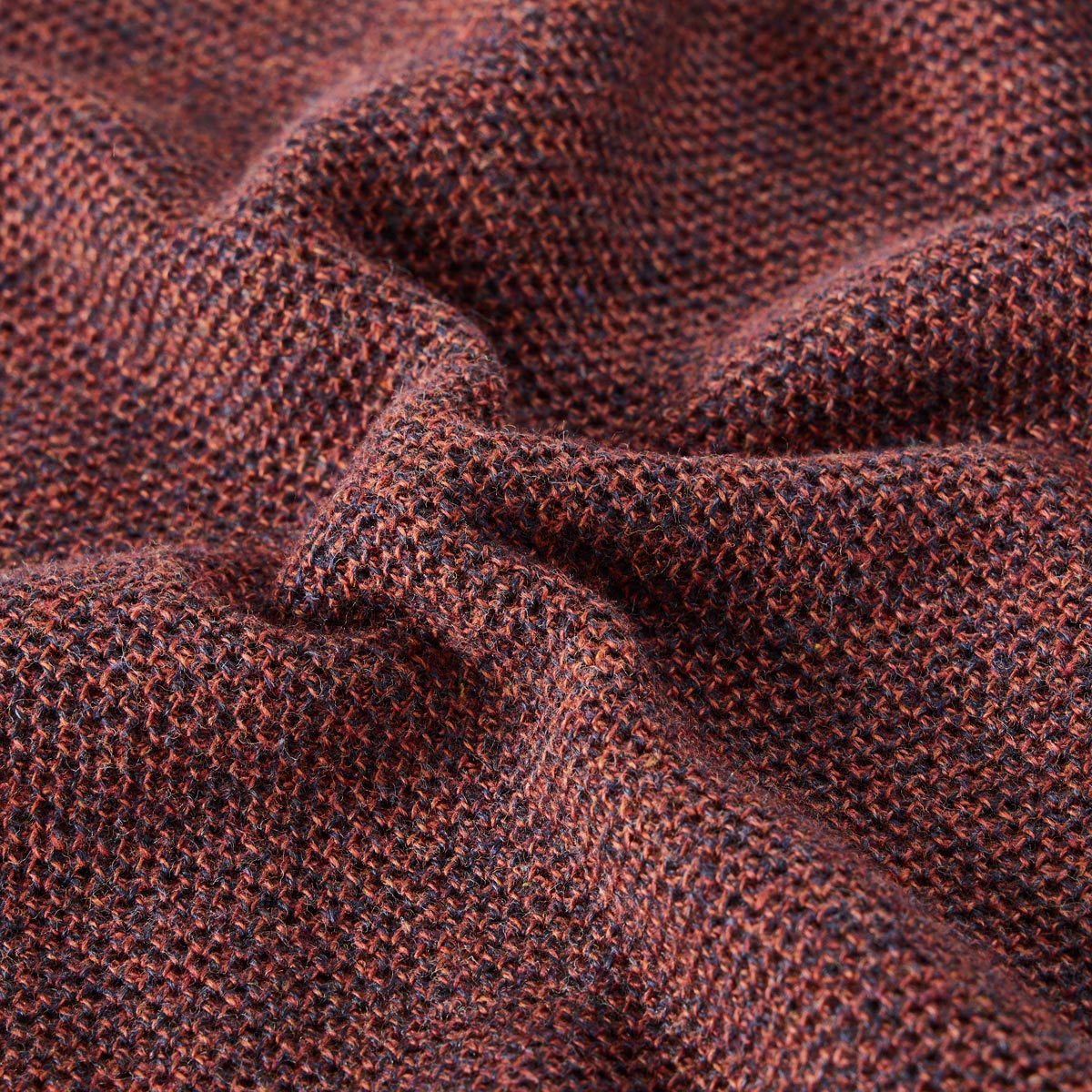 CASA MODA Strick-Poloshirt aus Baumwolle orange