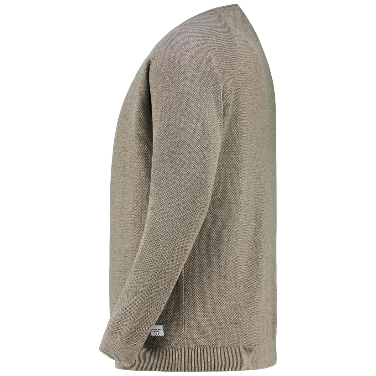 Jack&Jones Rundhalspullover mit Biobaumwolle oliv