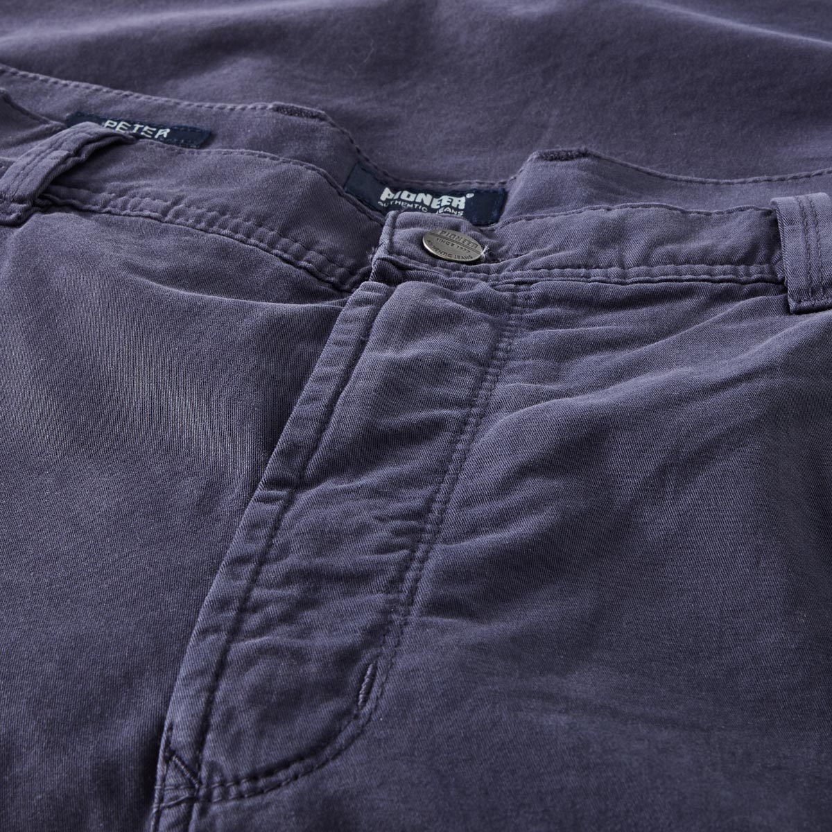 Pioneer Stretch-Baumwollhose "Peter", Loose Fit dunkelblau