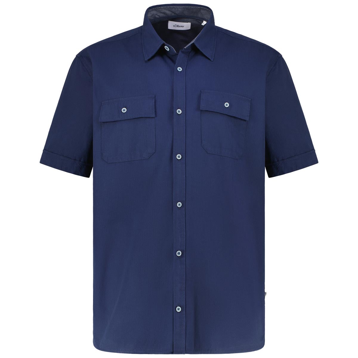 s.Oliver Freizeithemd aus Baumwolle blau s.Oliver Freizeithemd aus Baumwolle blau