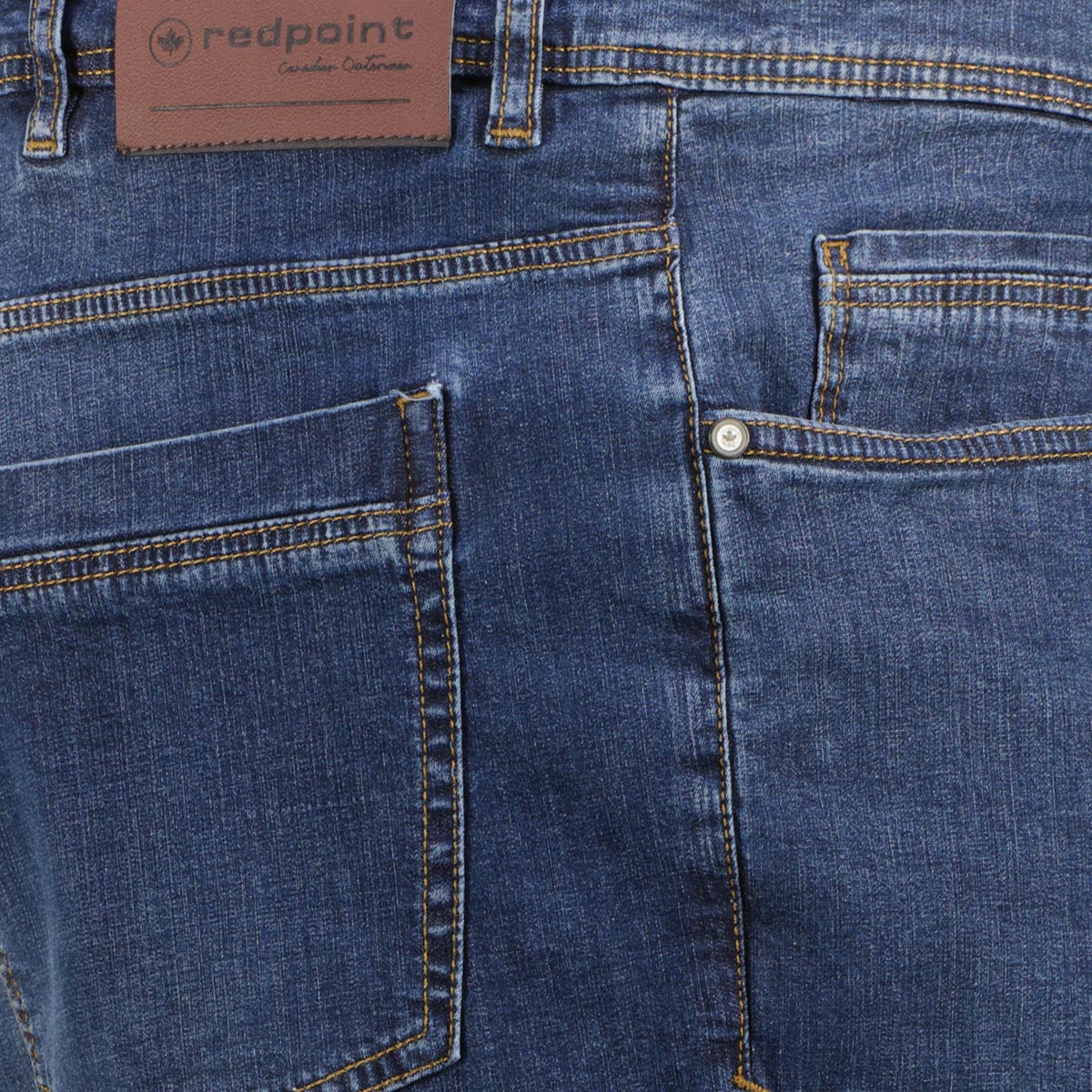 Redpoint Jeans-Shorts mit Stretch dunkelblau