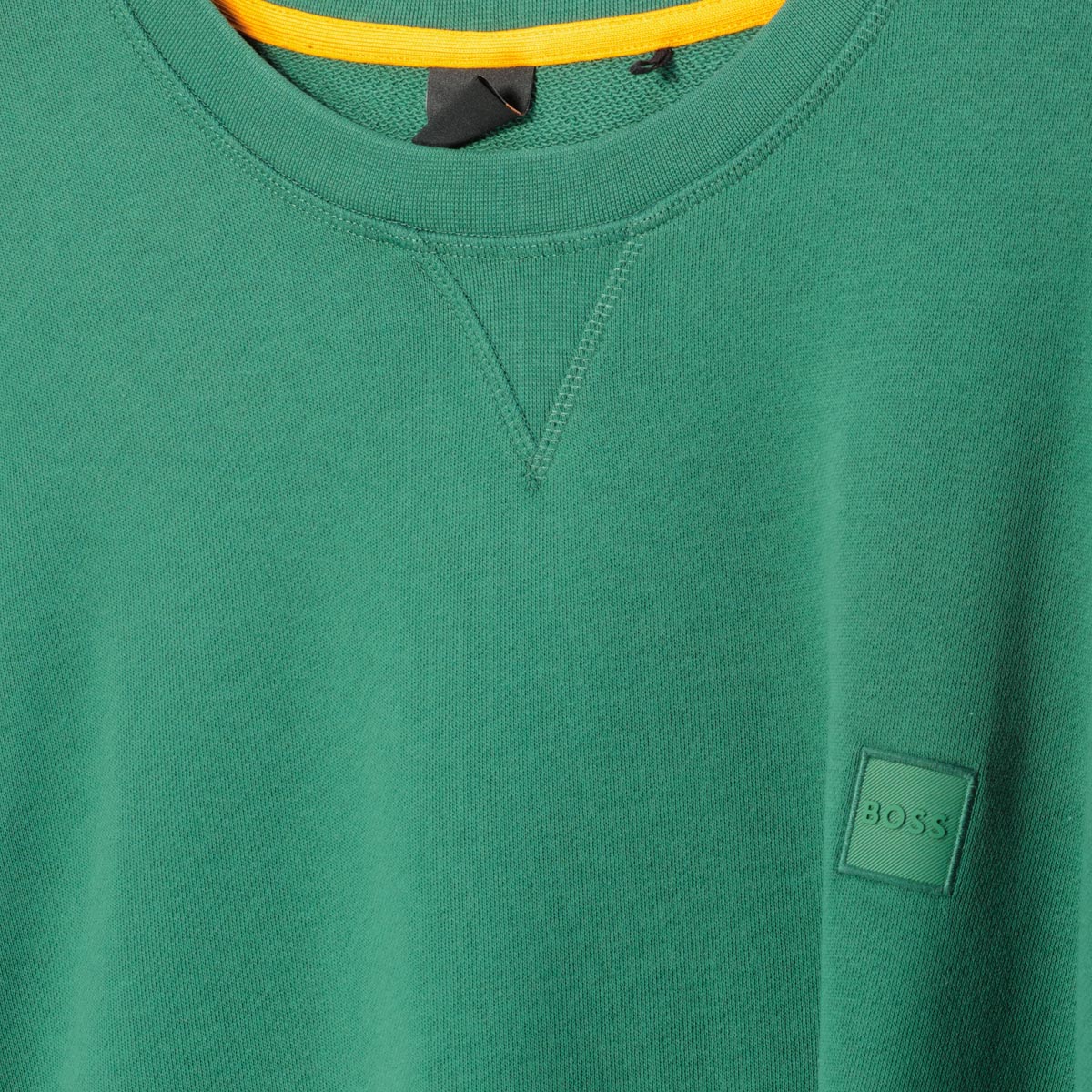 BOSS Sweatshirt aus Biobaumwolle grün