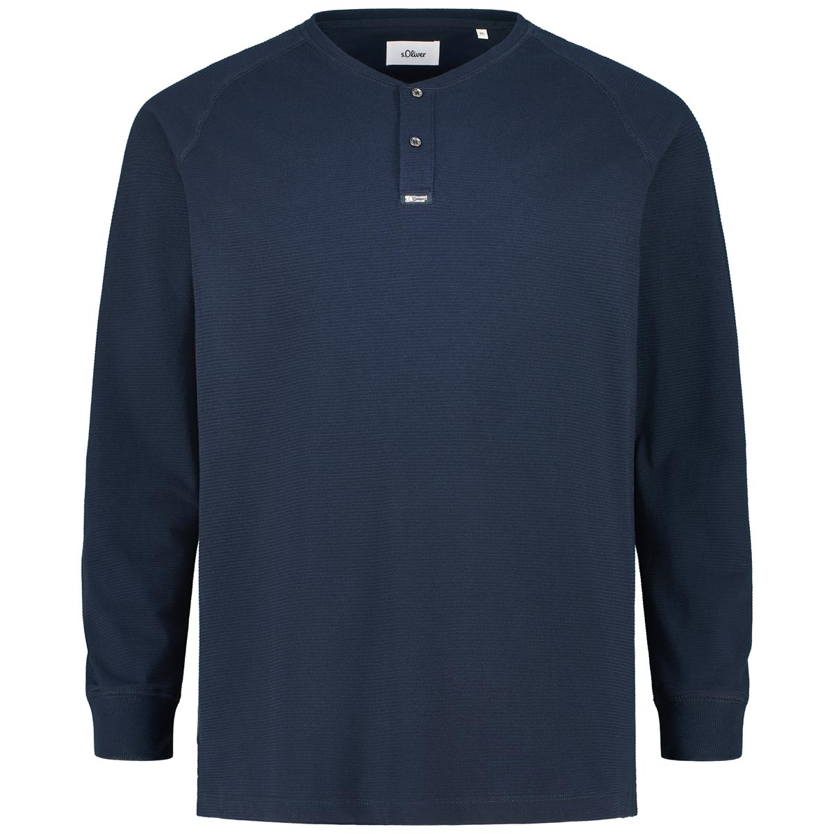 Longsleeve mit Serafinokragen