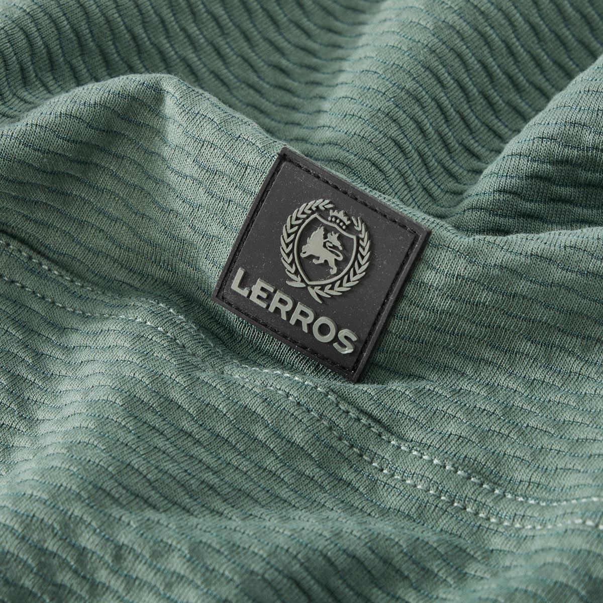 Lerros Troyer-Sweatshirt mit Stretch dunkelgrün