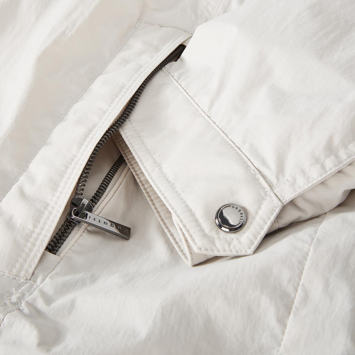 bugatti Leichte Jacke mit verstaubarer Kapuze, wasserabweisend kitt