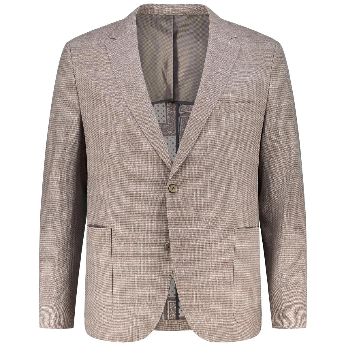 Weis Stretch-Sakko Mit Musterung "Diego C" Farbe Beige Größe, 72