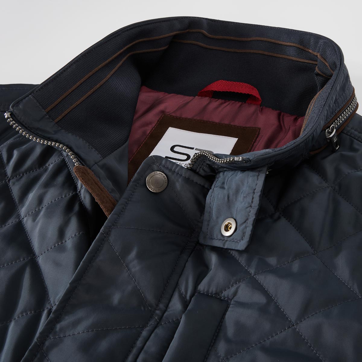 S4 Jackets Steppjacke mit Kontrastdetails, wasserabweisend marine