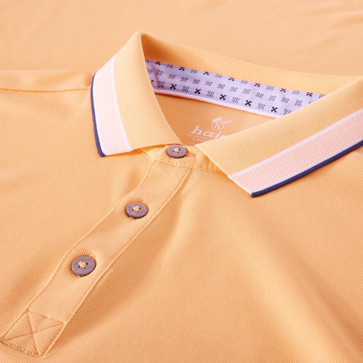 Hajo Funktions-Poloshirt mit Stretch, atmungsaktiv mandarine