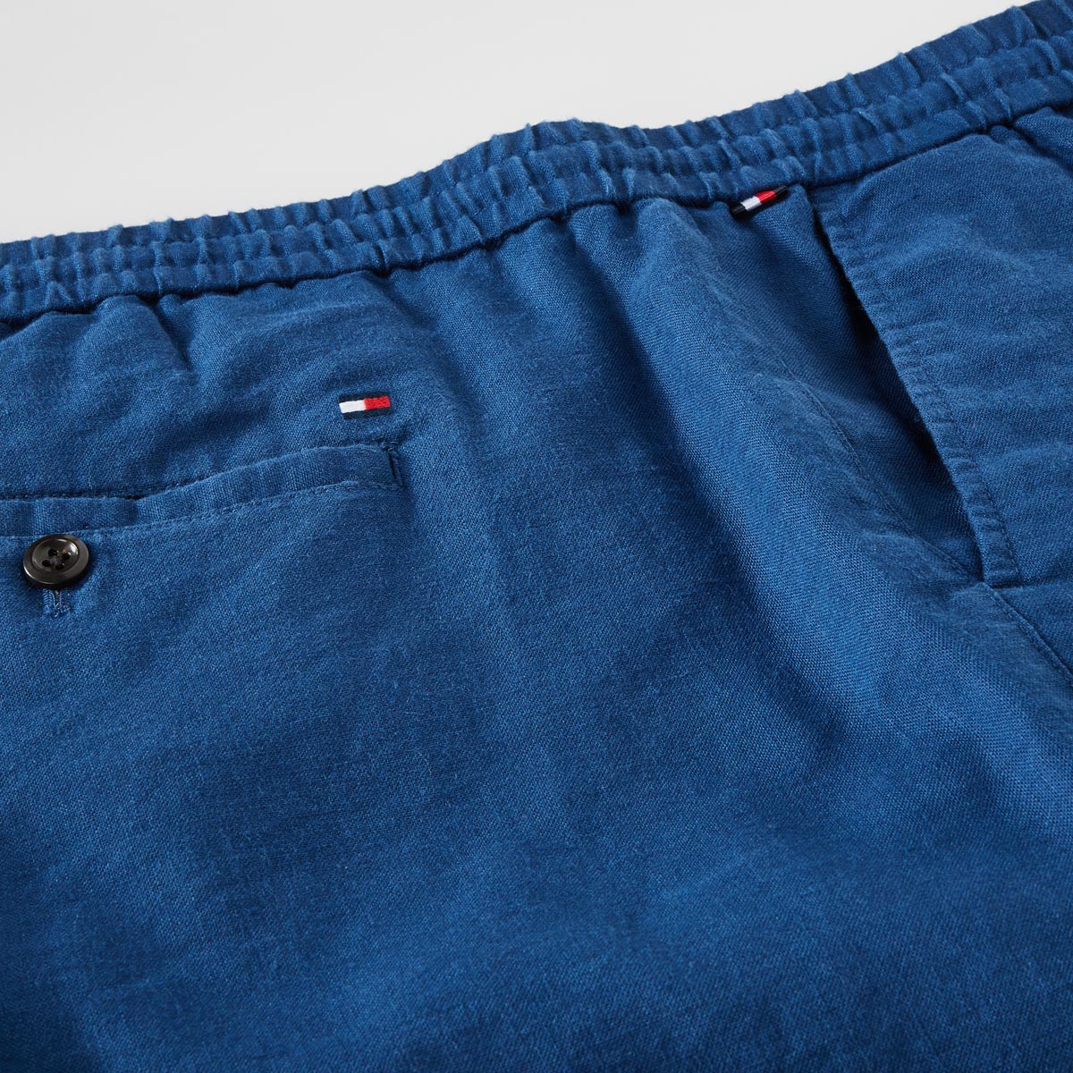 Tommy Hilfiger Chino-Shorts mit Leinen dunkelblau
