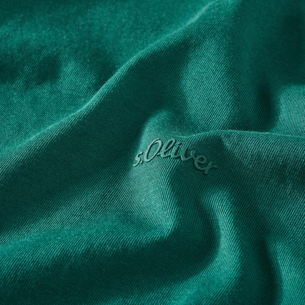 s.Oliver T-Shirt aus Baumwolle dunkelgrün