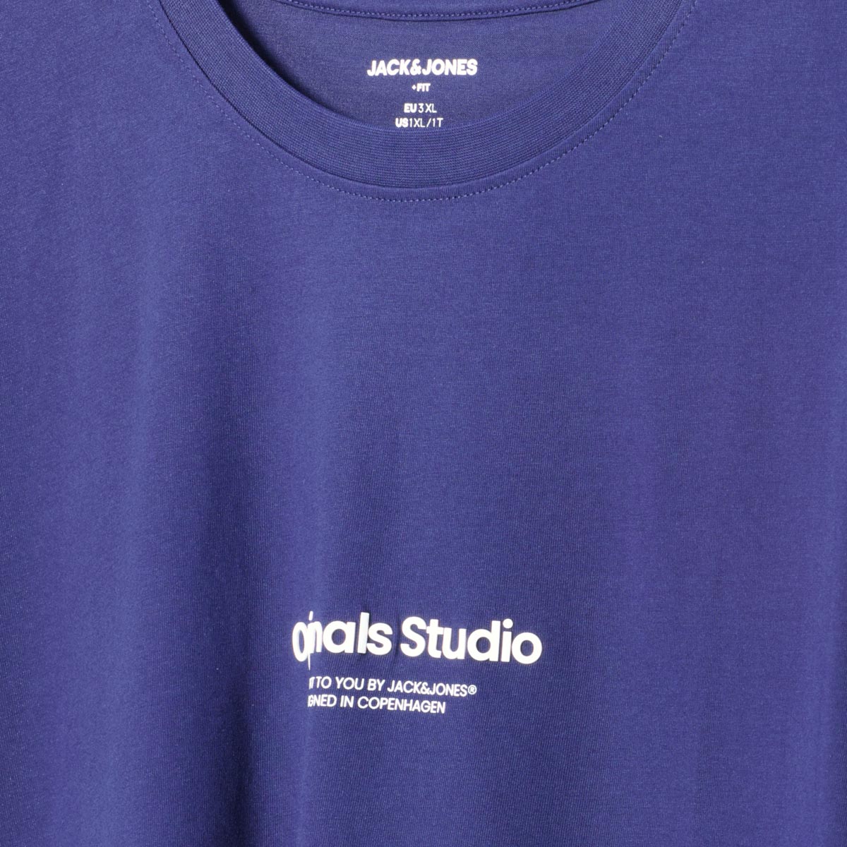 Jack&Jones T-Shirt mit Label-Print blau