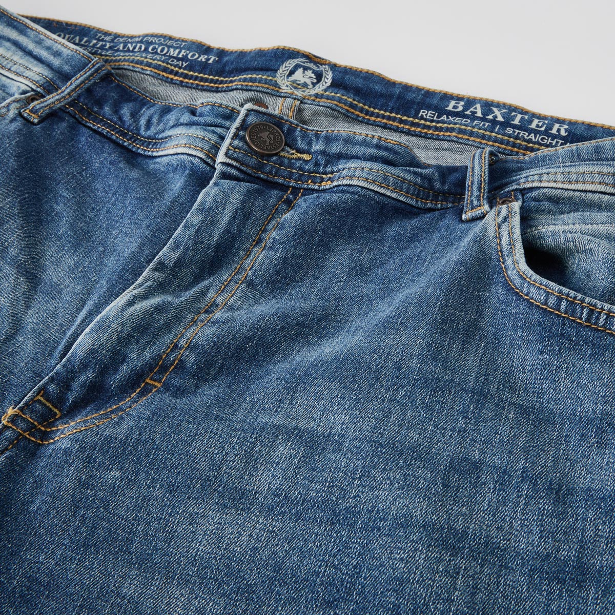 Lerros Stretch-Jeans "Baxter" im 5-Pocket Stil, Regular Fit hellblau