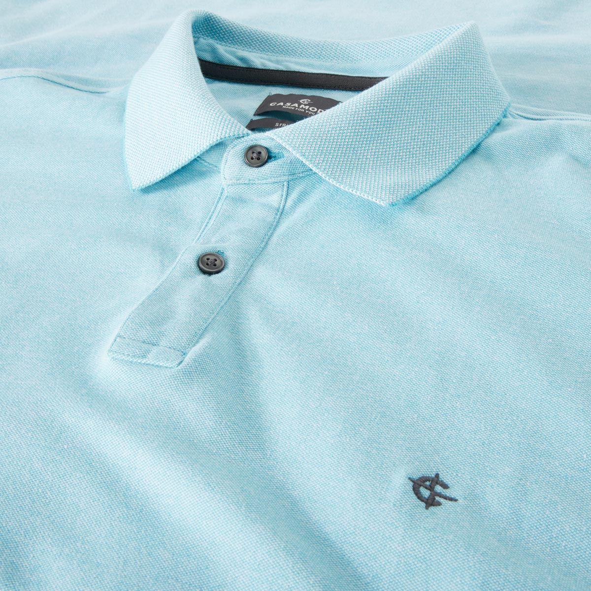 CASA MODA Poloshirt mit Elasthan türkis