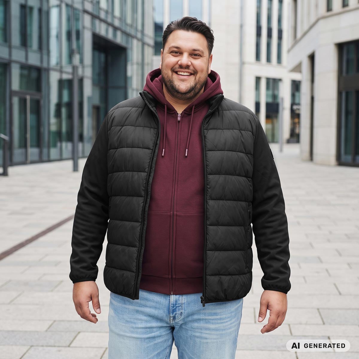 Jack&Jones Steppjacke, windabweisend schwarz