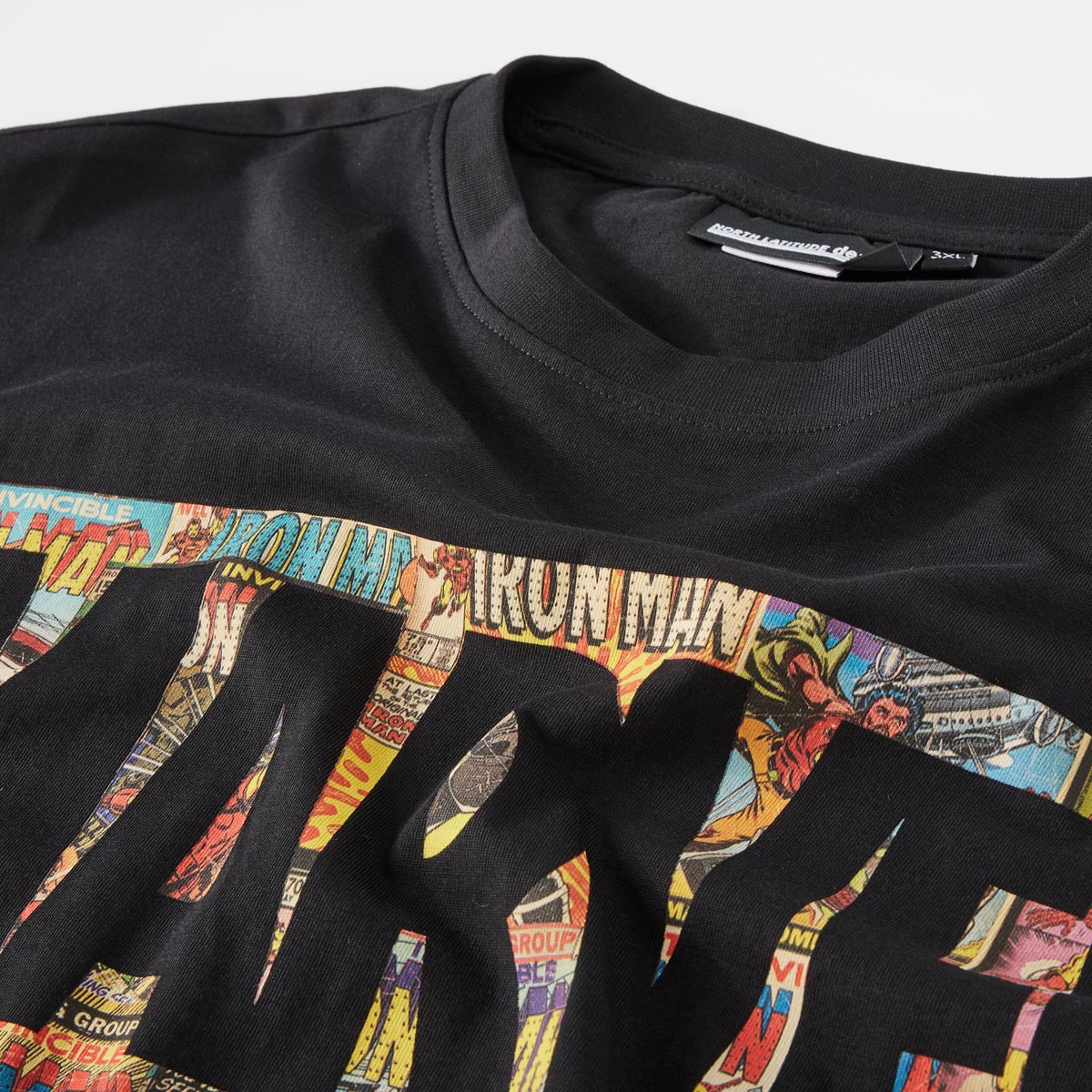 North T-Shirt mit Marvel-Print schwarz