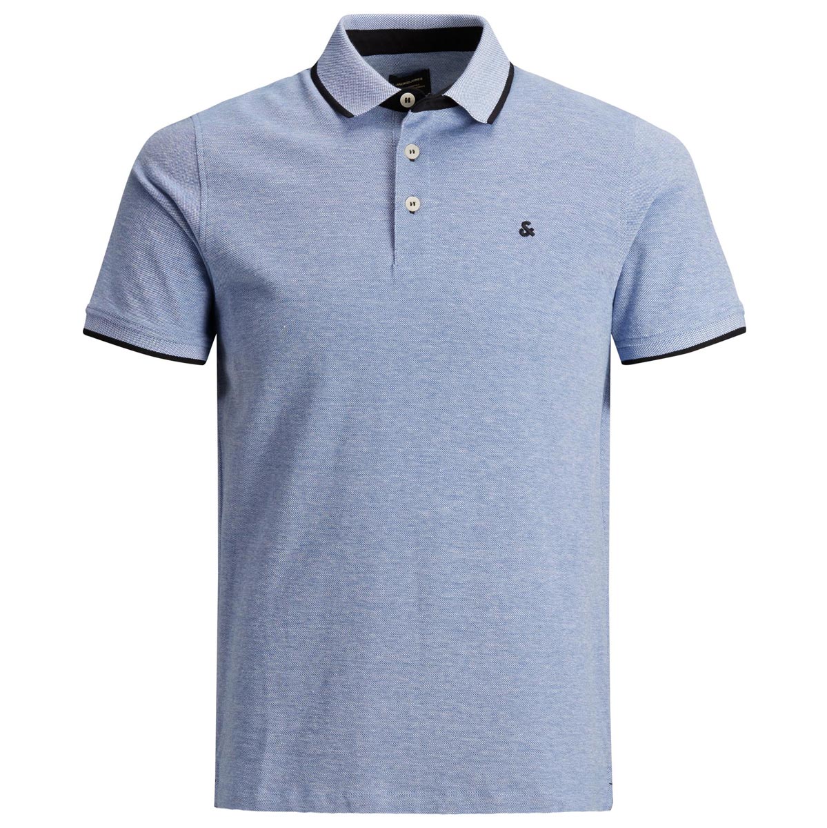 Jack&Jones Poloshirt aus Biobaumwolle Farbe jeansblau Größe: 7XL günstig online kaufen