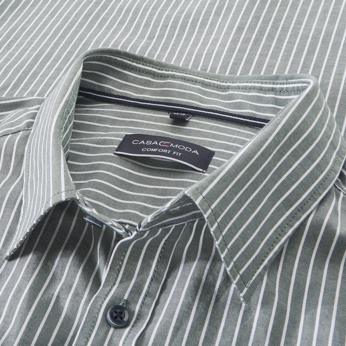 CASA MODA Freizeithemd mit Streifen grün