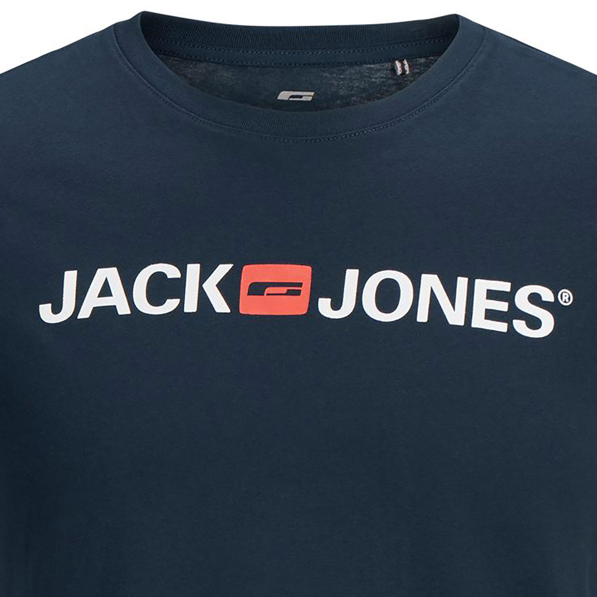 Jack&Jones T-Shirt mit Label-Print blau