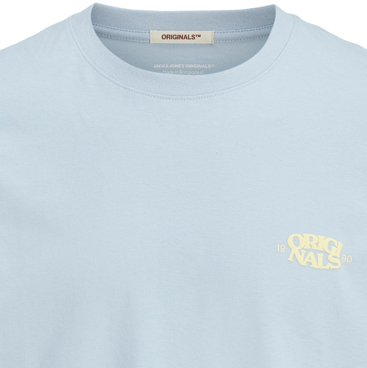 Jack&Jones T-Shirt mit Print auf Vorder- und Rückseite hellblau